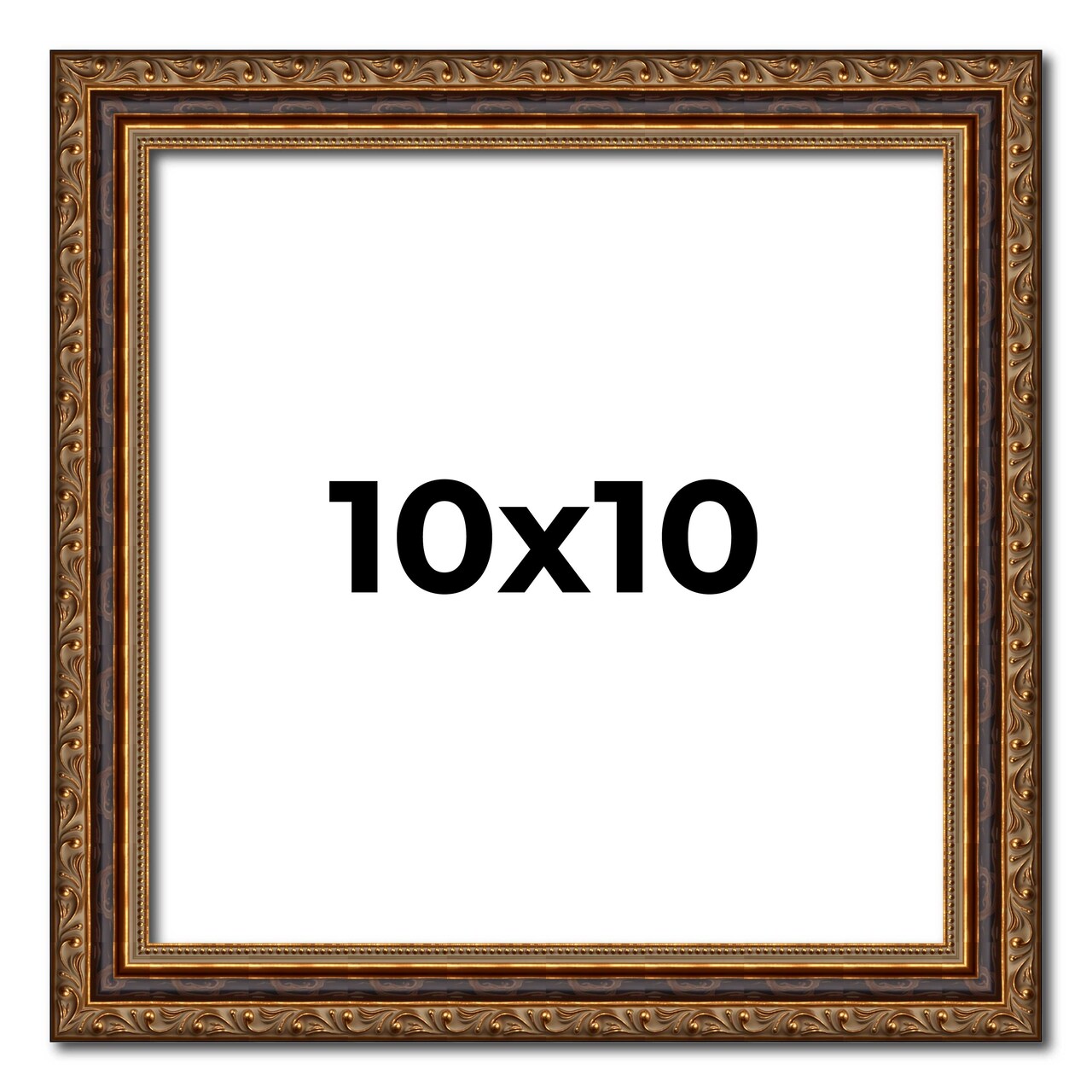 Square Classic Black Picture Frame - UV Acrylic, Foam Board Backing, Hanging Hardware